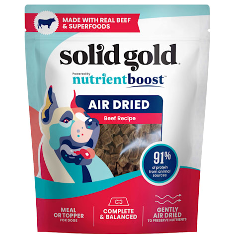 Solid Gold Beef Air Dried Topper Complete and Balanced Meal Topper for Dogs