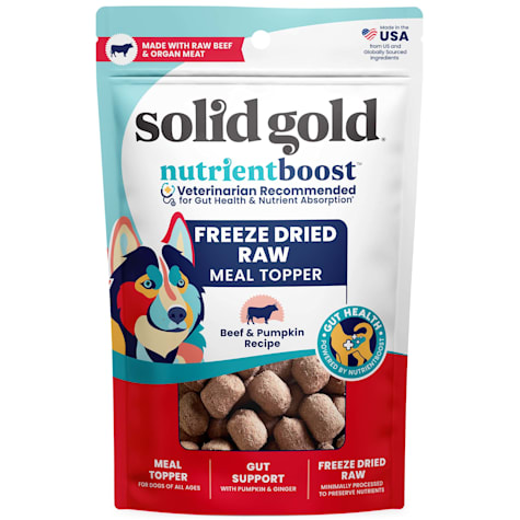 Solid Gold Beef & Pumpkin Freeze Dried Gut Health Dog Food