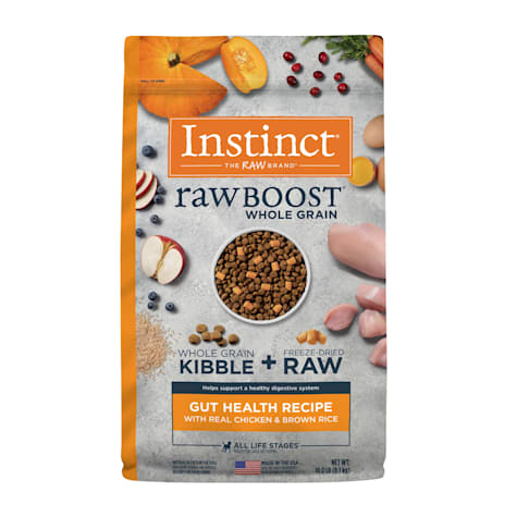 Instinct Raw Boost Whole Grain Gut Health Recipe with Real Chicken Natural Dry Dog Food