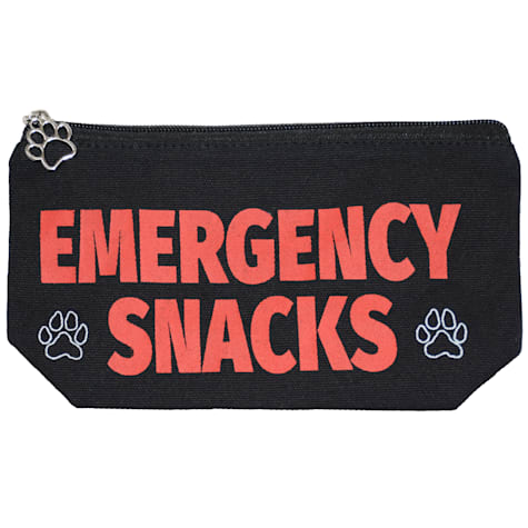 Zanden Emergency Snacks Black Zip Pouch