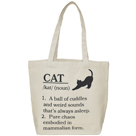Zanden Cat Dictionary Natural Tote Bag