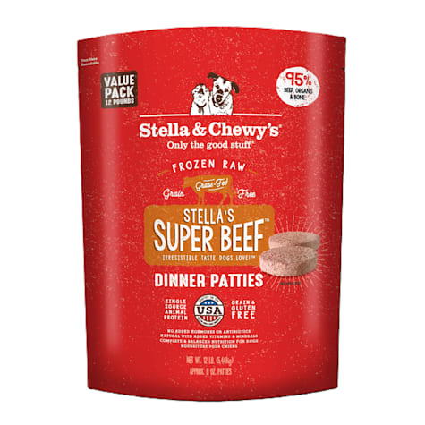 Stella & Chewy's Frozen Stella's Super Beef Patties Dog Food