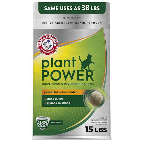 Arm & Hammer Plant Power Unscented Lightweight Corn & Wheat Formula Clumping Cat Litter
