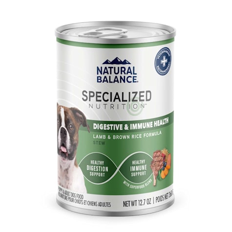 Natural Balance Specialized Nutrition Digestive & Immune Health Lamb & Brown Rice Formula Wet Dog Food