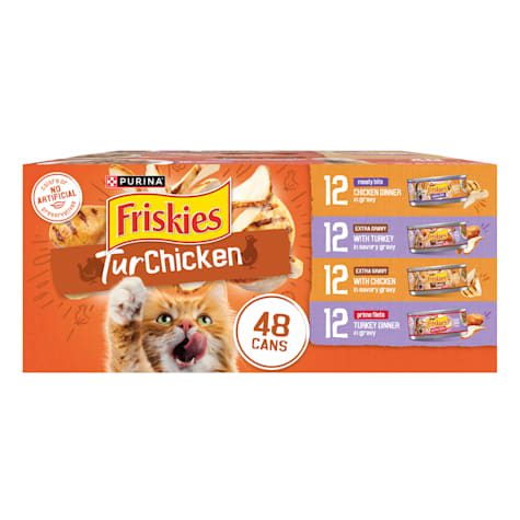 Purina Friskies TurChicken Extra Gravy Chunky, Meaty Bits and Prime Filets Wet Cat Food Variety Pack