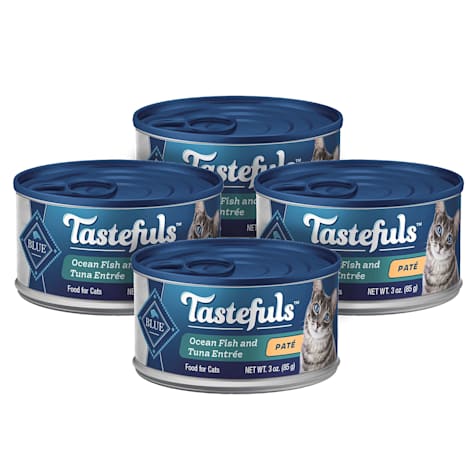 Blue Buffalo Tastefuls Pate Style, Ocean Fish and Tuna Entree Natural Wet Cat Food