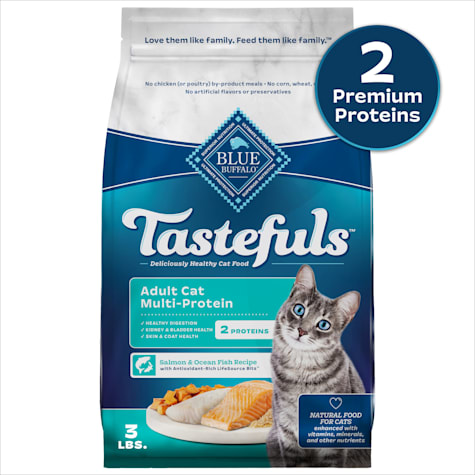 Blue Buffalo Tastefuls Multi-Protein Salmon & Ocean Fish Recipe Adult Cat Dry Food