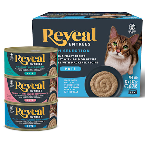 Reveal Entrees Chicken & Fish Variety Selection Natural Wet Cat Food Pate
