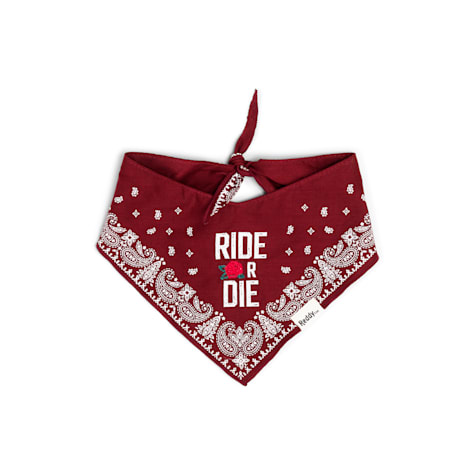 Reddy Ride or Die Pet Bandana