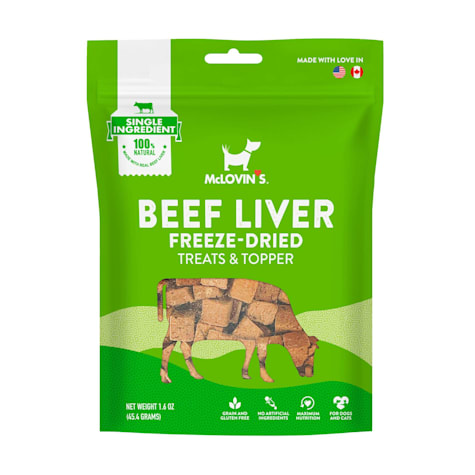 McLovin's Pet Beef Liver Freeze Dried Dog Treats & Topper