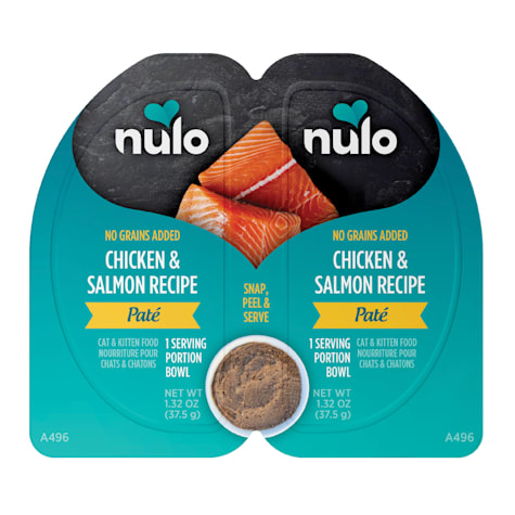 Nulo Grain-Free Chicken & Salmon Recipe Split Cup Pate Cat & Kitten Food
