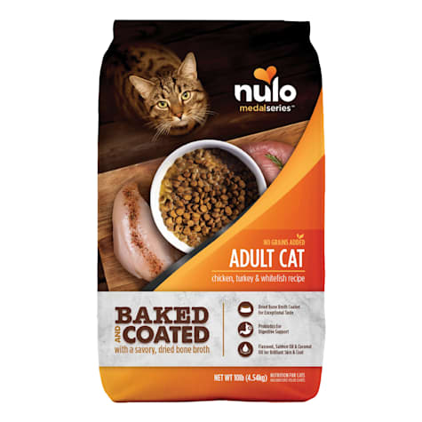 Nulo MedalSeries Baked & Coated Chicken, Turkey, & Whitefish Recipe Dry Kibble Adult Cat Food