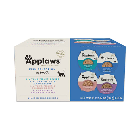 Applaws Natural Fish Broth Selection Wet Cat Food Variety Pack