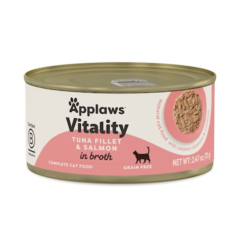 Applaws Vitality Natural Tuna Fillet and Salmon in Broth Wet Cat Food