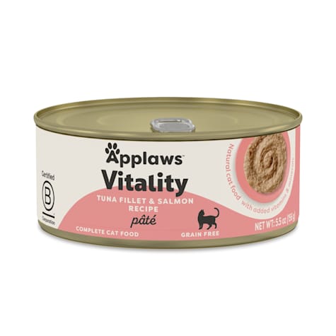 Applaws Vitality Natural Tuna Fillet and Salmon Pate Recipe Wet Cat Food