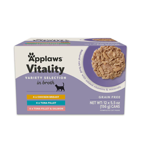 Applaws Vitality Natural Selection in Broth Wet Cat Food Variety Pack