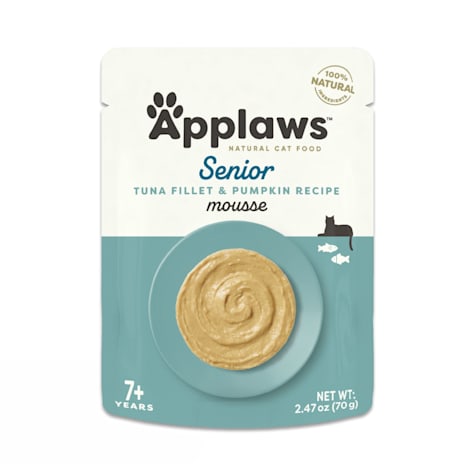 Applaws Natural Senior Tuna Fillet & Pumpkin Recipe Mousse Wet Cat Food