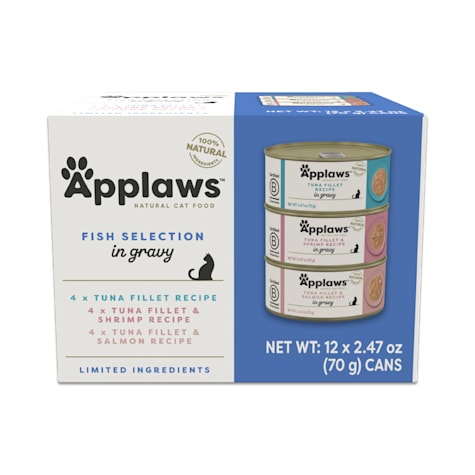 Applaws Natural Variety of Flavors in Gravy Wet Cat Food Variety Pack