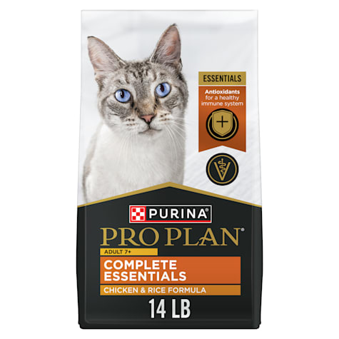 Purina Pro Plan 7+ Complete Essentials Chicken and Rice Formula Dry Senior Cat Food