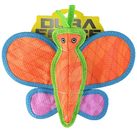 DuraForce Orange Butterfly Dog Toy