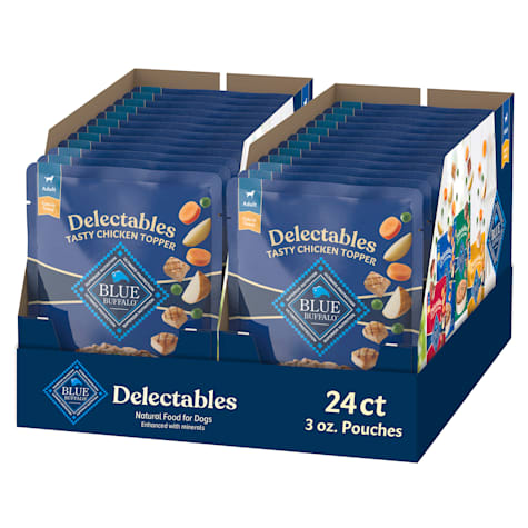 Blue Buffalo Delectables Tasty Chicken Cuts in Gravy Natural Wet Dog Food Toppers