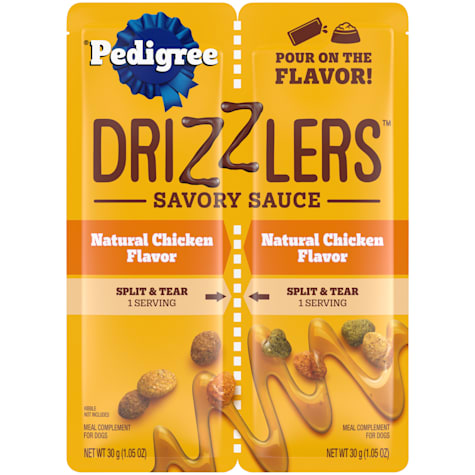 Pedigree Drizzlers Natural Chicken Flavor Wet Dog Savory Sauce