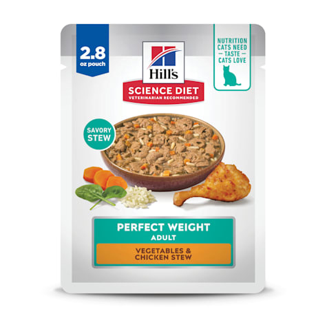 Hill's Science Diet Adult Perfect Weight Vegetables and Chicken Stew Wet Cat Food