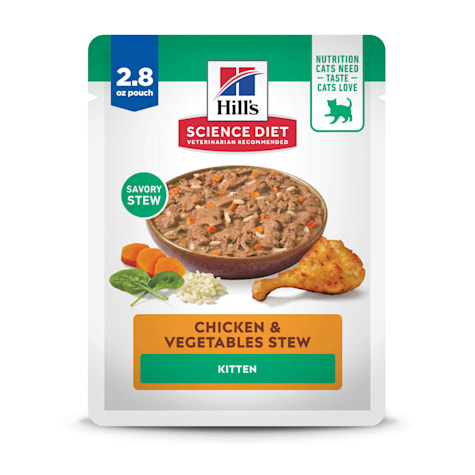 Hill's Science Diet Kitten Chicken & Vegetables Stew Wet Cat Food