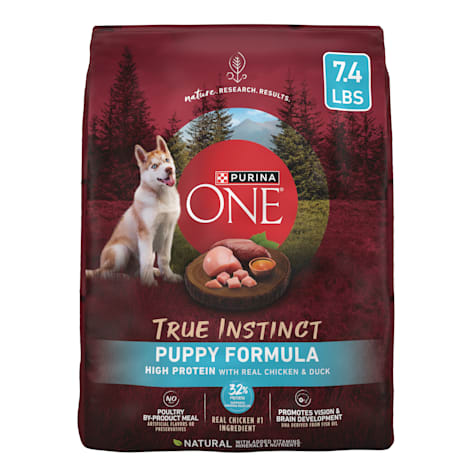 Purina ONE True Instinct Natural Puppy Food with Real Chicken and Duck High Protein Added Vitamins and Minerals