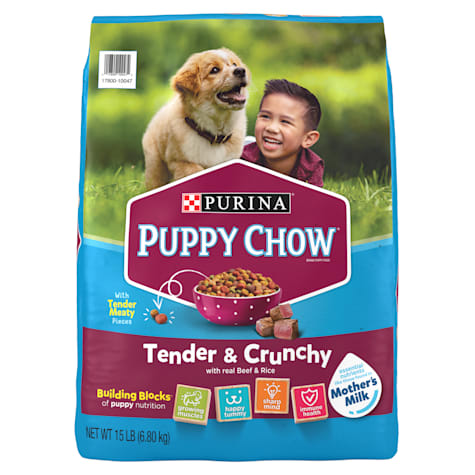 Purina Puppy Chow High Protein Tender & Crunchy with Real Beef Dry Puppy Food