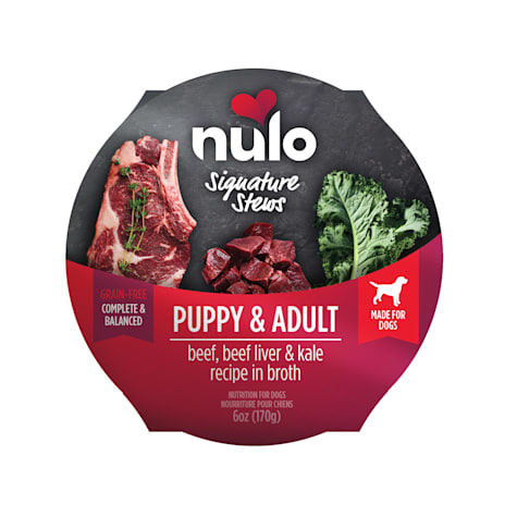 Nulo Signature Stew Beef, Beef Liver, & Kale in Broth for Dog & Puppy