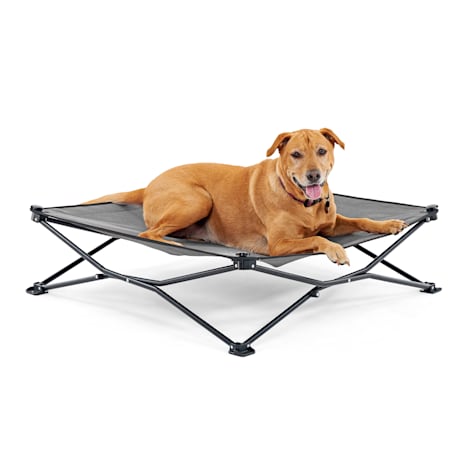 Coolaroo Elevated Pet Bed On-The-Go with Heat Shield Cooling Fabric