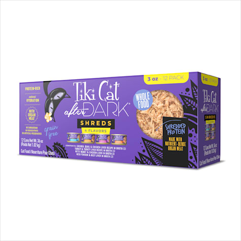 Tiki Cat After Dark Shreds Wet Cat Food Variety Pack