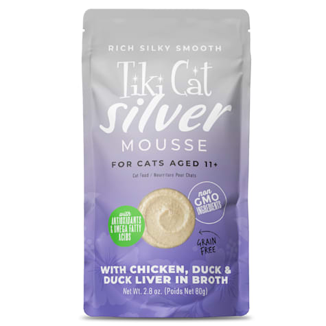 Tiki Cat Silver Chicken & Duck Liver in Broth Mousse Wet Cat Food