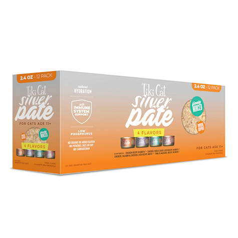 Tiki Cat Silver Pate Wet Cat Food Variety Pack