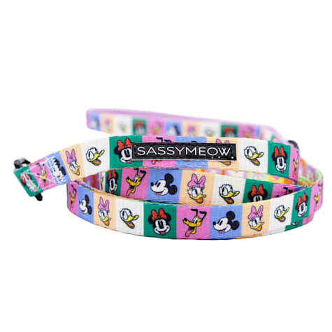 Sassy Meow Disney's Mickey Mouse & Friends Floral Cat Leash