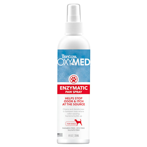 TropiClean OxyMed Enzymatic Paw Odor and Itch Spray for Dogs