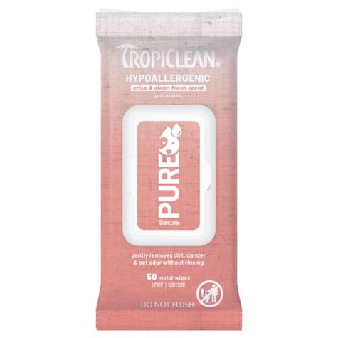 TropiClean PURE Hypoallergenic Wipes