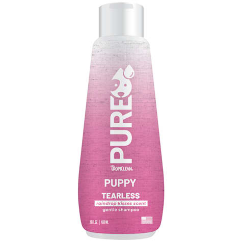 TropiClean PURE Raindrop Kisses Tearless Shampoo for Puppies