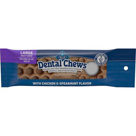 Blue Buffalo Daily Dental Care Treats Natural Ingredients Chicken & Spearmint Dental Chews for Dogs
