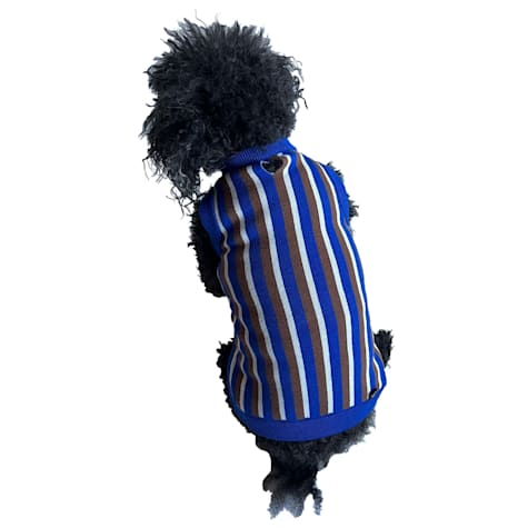 The Howls Cobalt Stripe Dog Sweater Vest