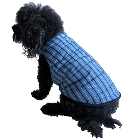 The Howls Blue Stripe Dog Quilted Vest