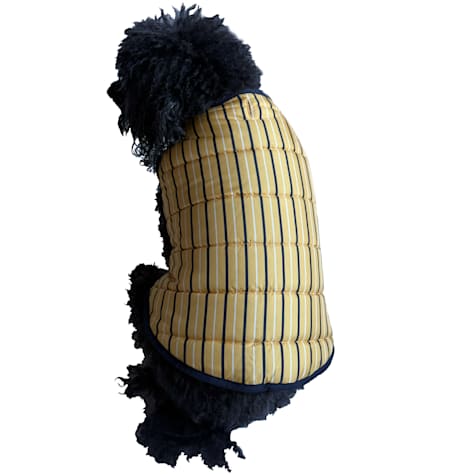 The Howls Yellow Stripe Dog Quilted Vest