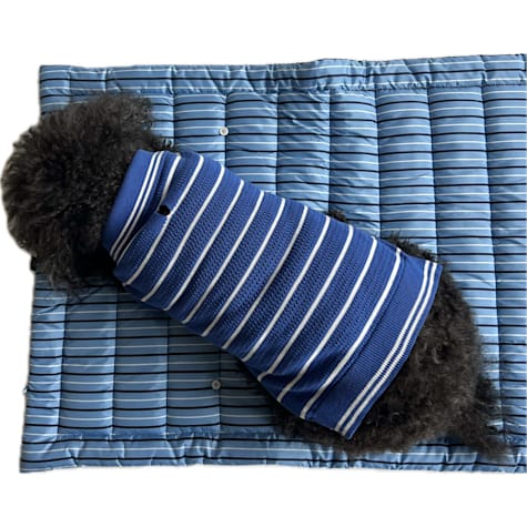 The Howls Blue Stripe Travel Dog Mat
