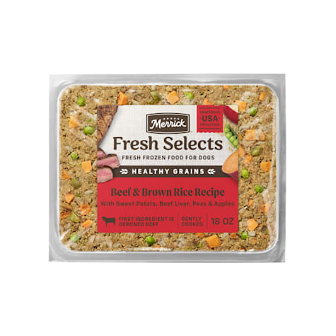 Merrick Fresh Selects Natural Human Grade Beef and Brown Rice Fresh Frozen Adult Dog Food