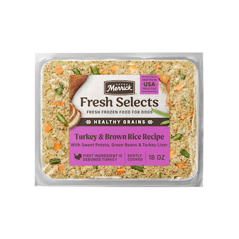 Merrick Fresh Selects Natural Human Grade Turkey and Brown Rice Fresh Frozen Adult Dog Food