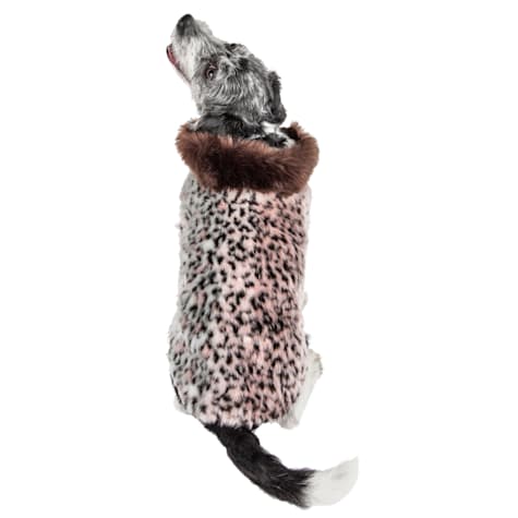 Pet Life Luxe 'Furracious' Cheetah Patterned Mink Dog Coat Jacket