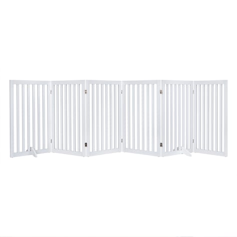 UniPaws White Freestanding Wooden Dog Date