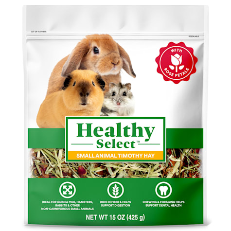 Healthy Select Timothy Hay with Rose Petals for Small Animals