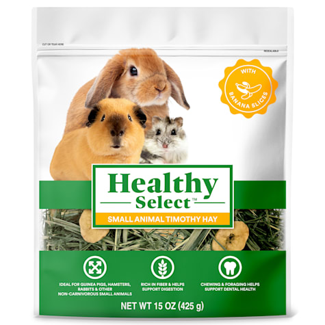 Healthy Select Timothy Hay with Dried Bananas for Small Animals